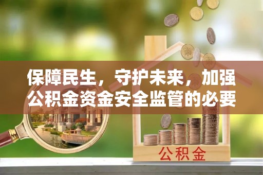 闵行保障民生，守护未来，加强公积金资金安全监管的必要性与实践
