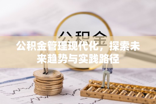闵行公积金管理现代化，探索未来趋势与实践路径