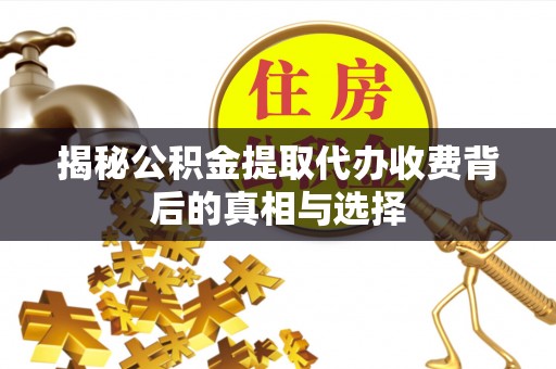 闵行揭秘公积金提取代办收费背后的真相与选择