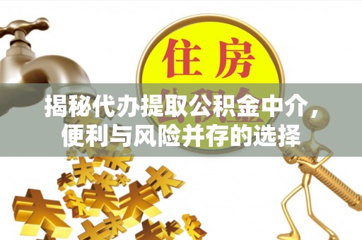 闵行揭秘代办提取公积金中介，便利与风险并存的选择