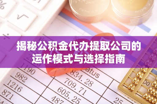 闵行揭秘公积金代办提取公司的运作模式与选择指南