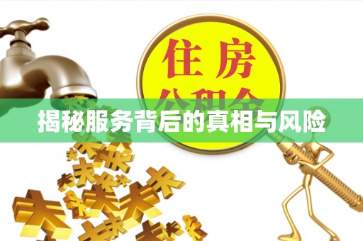 闵行揭秘服务背后的真相与风险