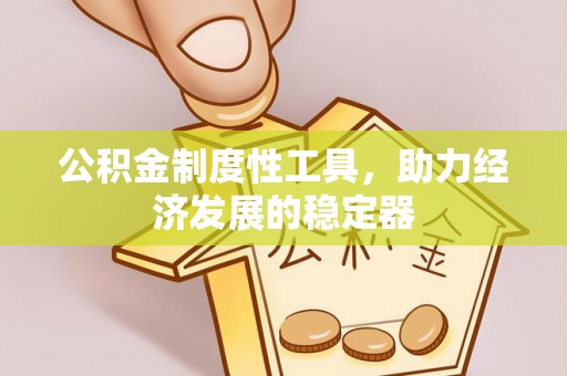 闵行公积金制度性工具，助力经济发展的稳定器