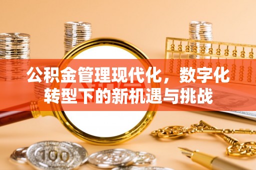 闵行公积金管理现代化，数字化转型下的新机遇与挑战
